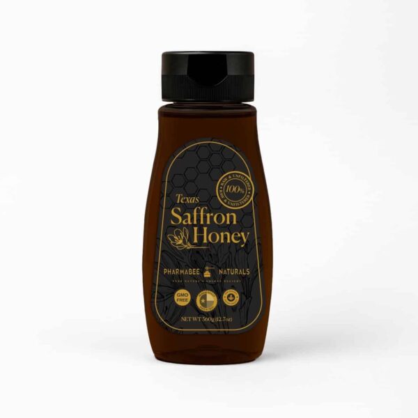 Texas Saffron Raw Honey - Squeezable